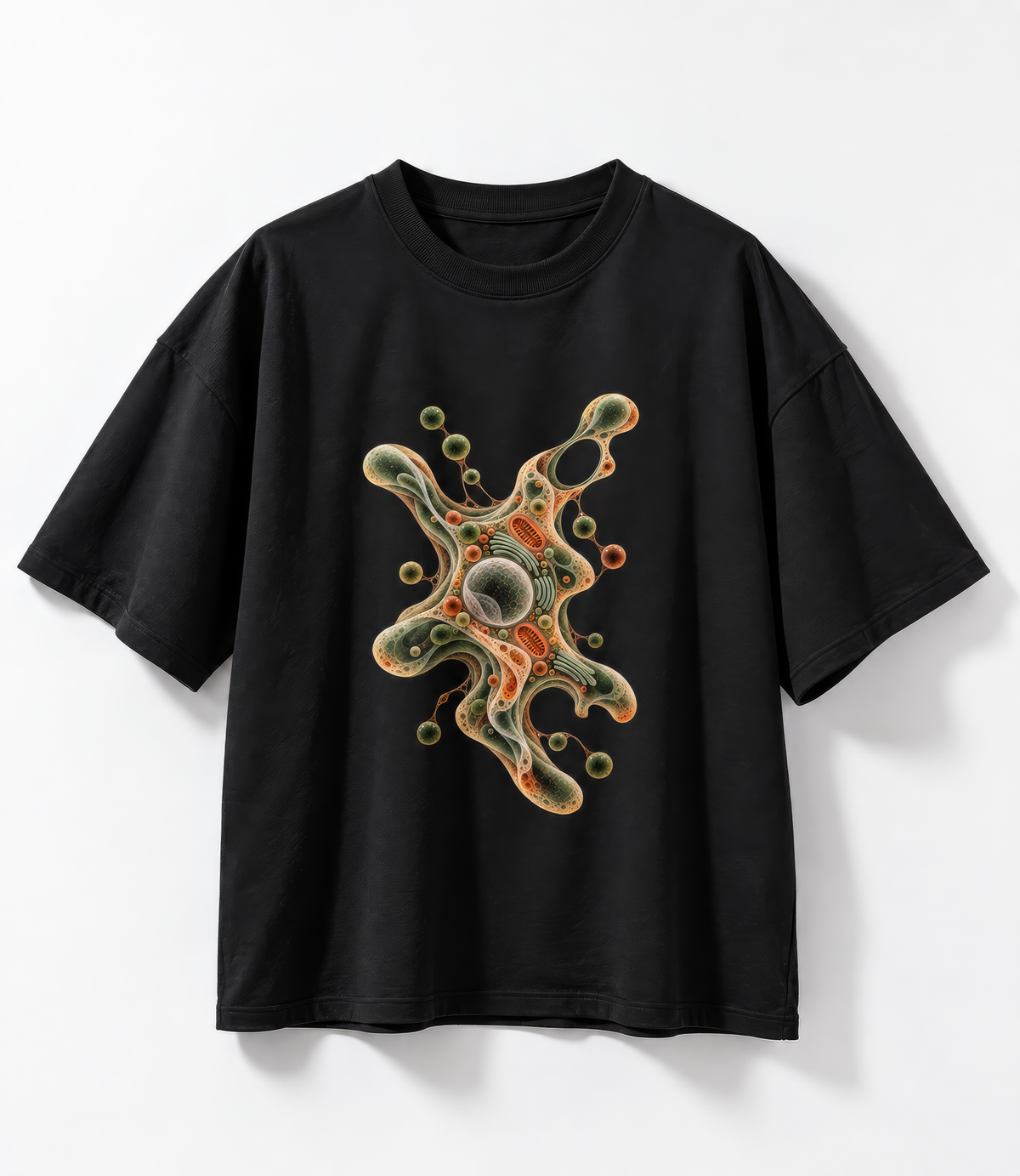 Black Oversized Tee - Amoeba