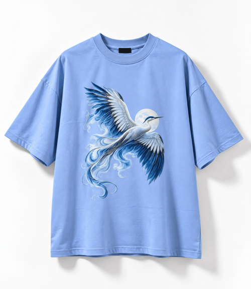 Air Blue Oversized Graphic Tee - PALACE SOCIETY