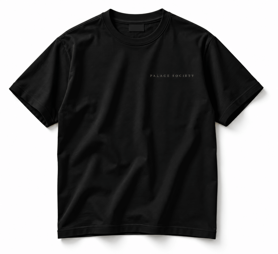 Supima® Essential Tee - Black - PALACE SOCIETY