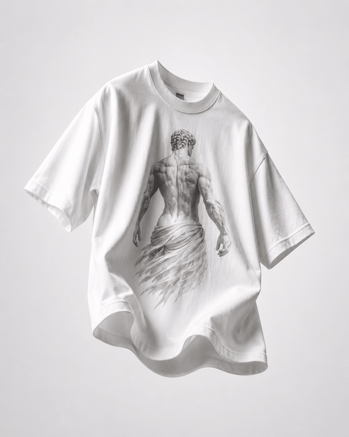 White Oversized T-Shirt - Ascension - PALACE SOCIETY