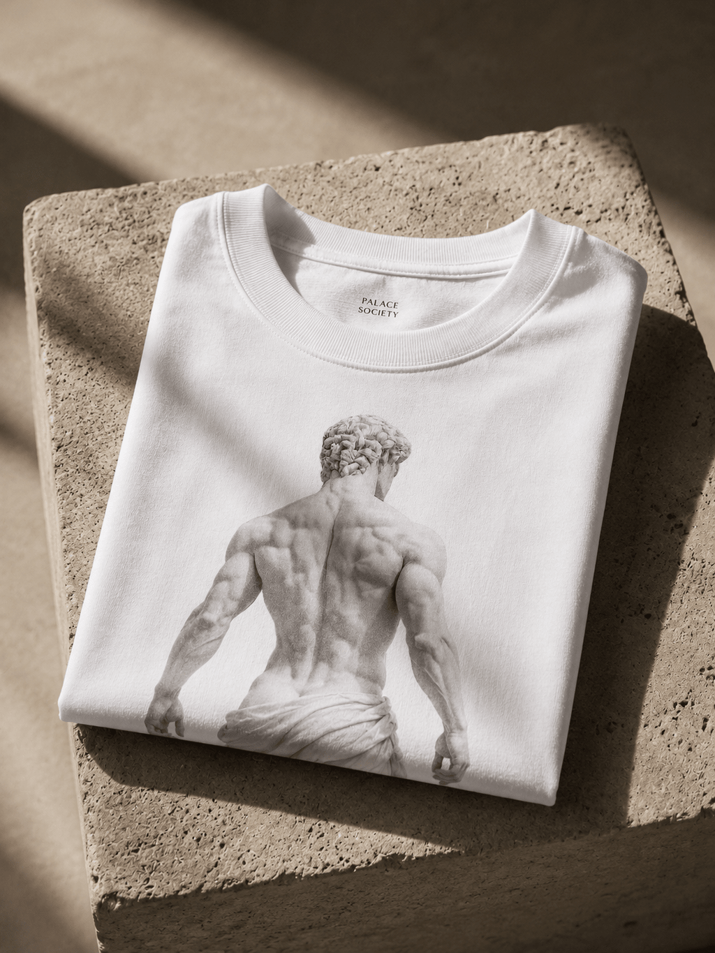 White Oversized T-Shirt - Ascension - PALACE SOCIETY