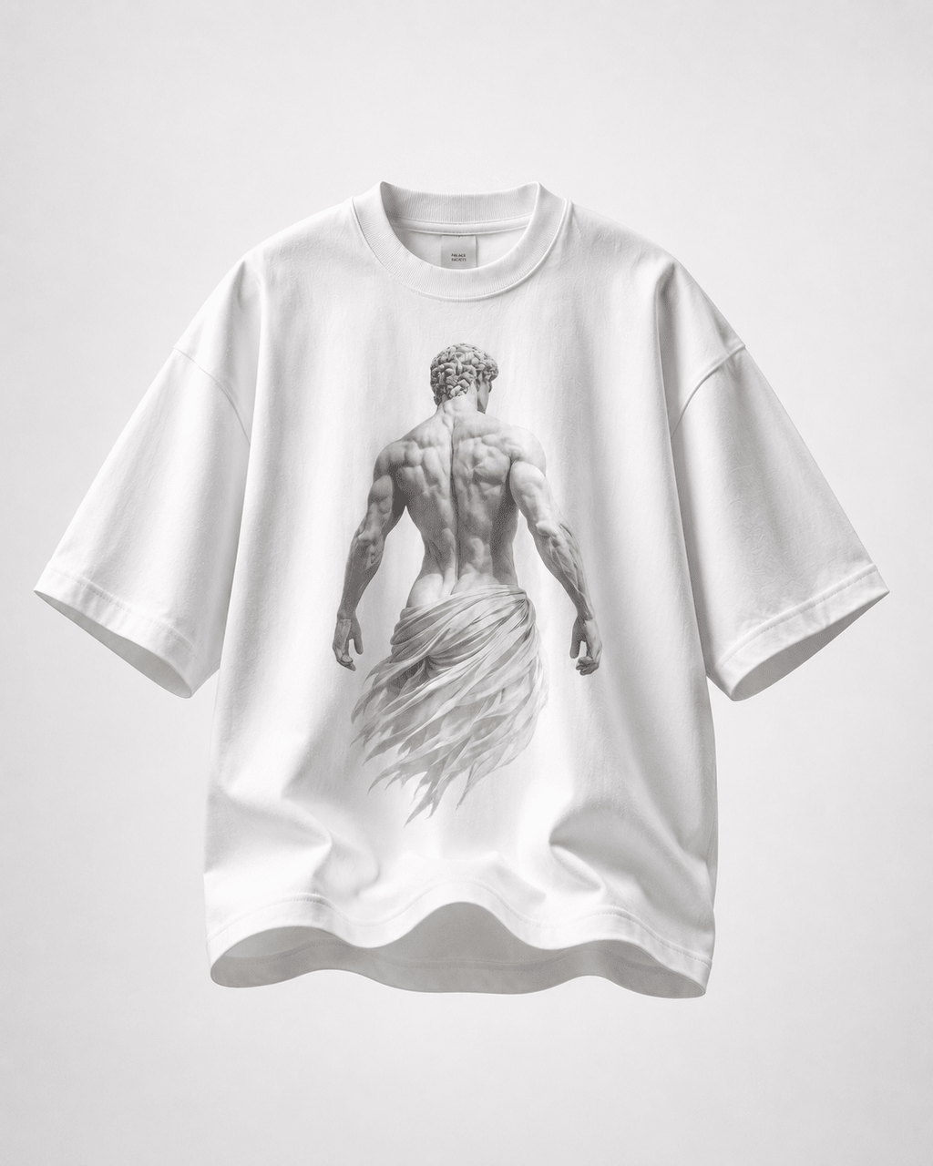 White Oversized T-Shirt - Ascension - PALACE SOCIETY