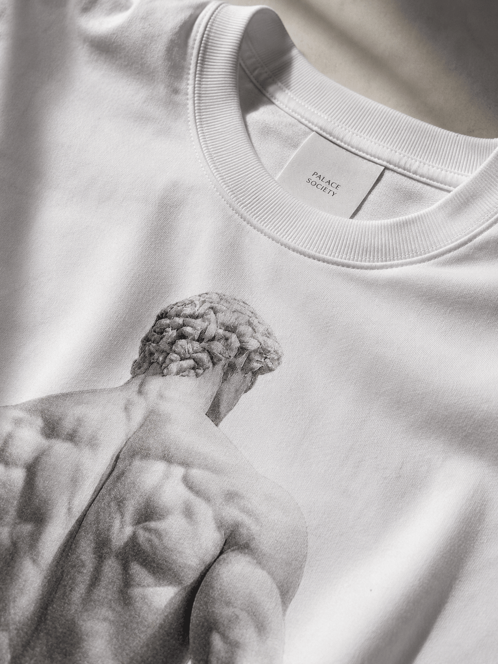 White Oversized T-Shirt - Ascension - PALACE SOCIETY
