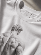 White Oversized T-Shirt - Ascension - PALACE SOCIETY
